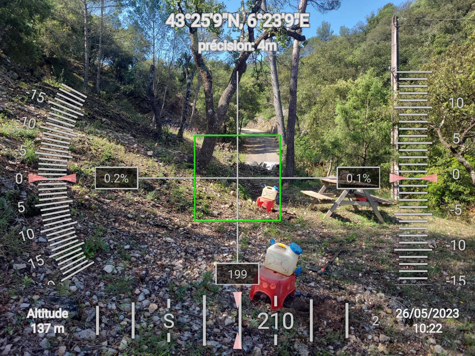 pente Étude de sol hydrogéologique en assainissement non collectif pour une maison existante sur la commune de vidauban dans le Var 83