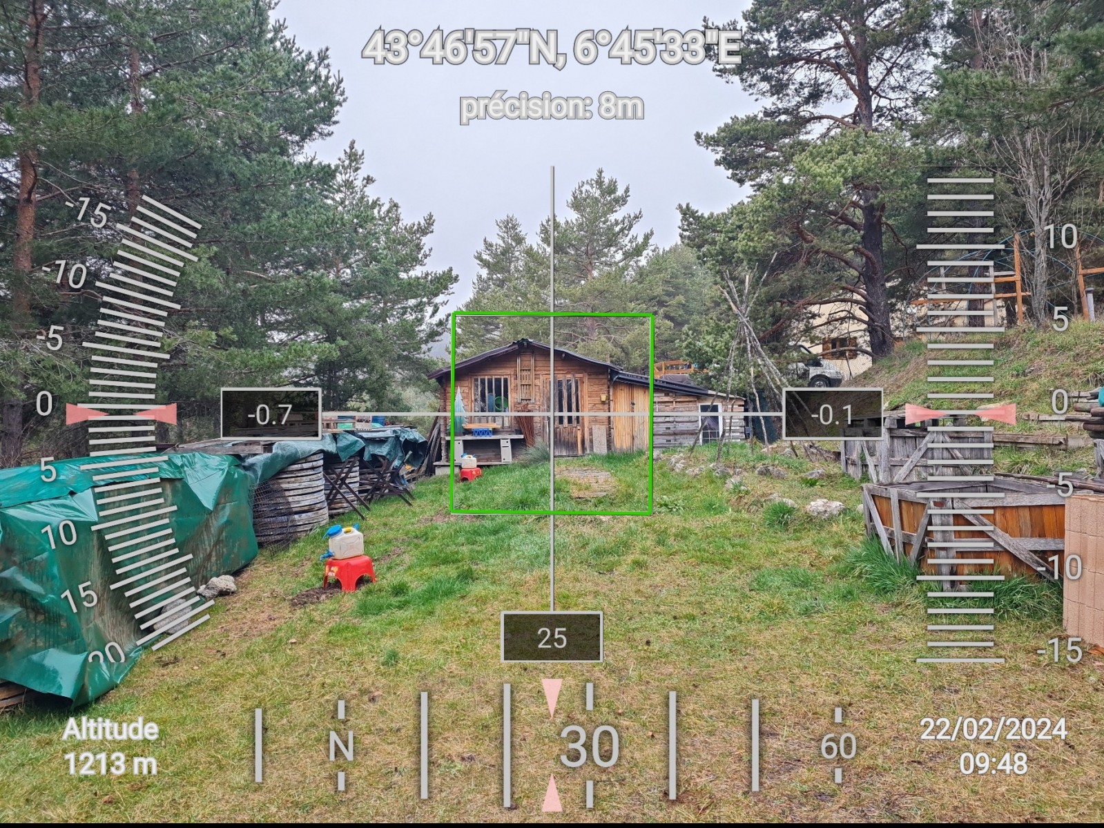 Réalisation d'une étude de sol hydrogéologique dans le cadre de vente d'une habitation sur la commune de CAILLE - mesure de la pente