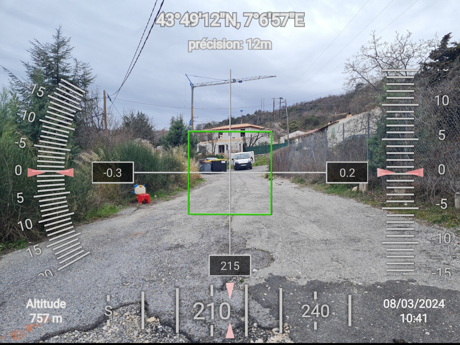 Réalisation d'une étude de sol pour la définition d'une filière d'assainissement non collectif sur la commune de BOUYON - pente du terrain