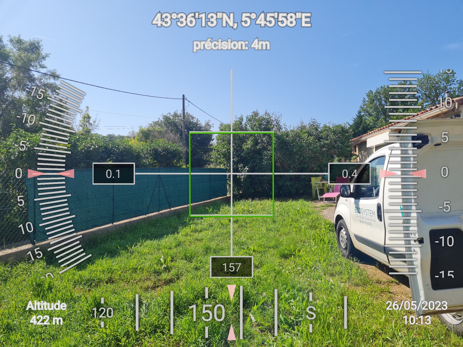 Etude de sol hydrogéologique pour la définition d'une filière d'assainissement non collectif sur la commune de RIANS dans le VAR (83) - mesure de la pente du terrain
