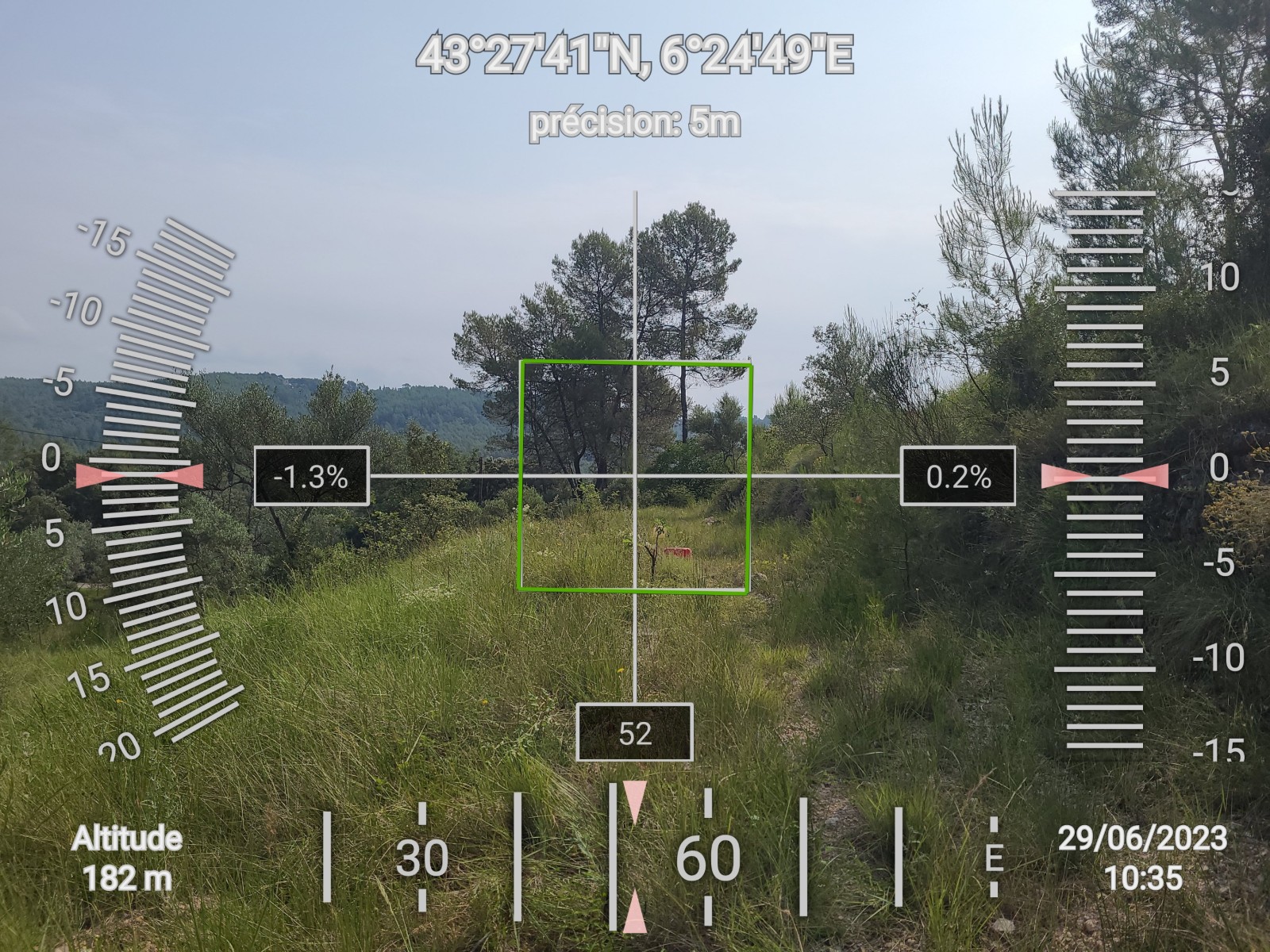 Topographie Étude de sol hydrogéologique en assainissement non collectif Anc sur Taradeau dans le Var 83 pour une futur construction de villa d'habitation