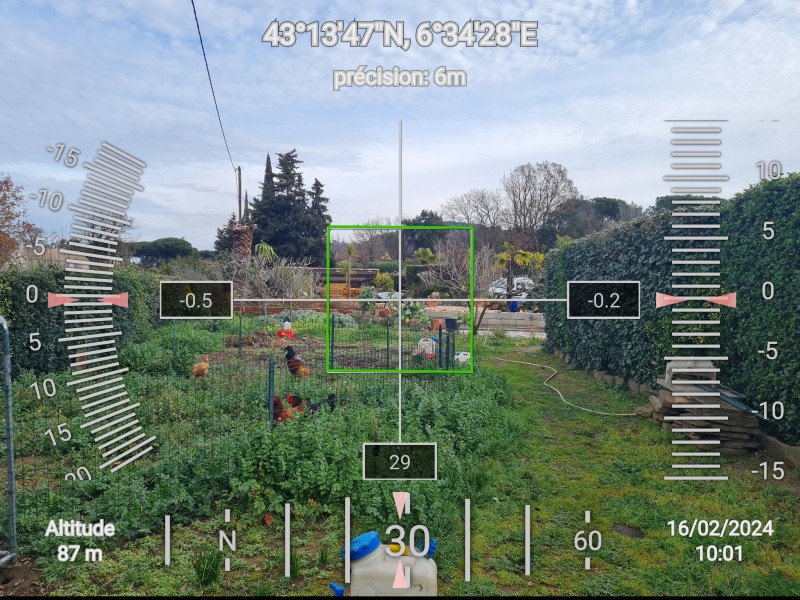 Etude de sol pour la remise aux normes d'une ancienne fosse sur la commune de GASSIN dans le VAR - mesure de la pente de la zone d'épandage